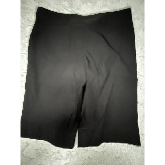 Debra C Women's Walking Bermuda Shorts Mid-Rise Stretch Black Size Large New - Picture 2 of 8